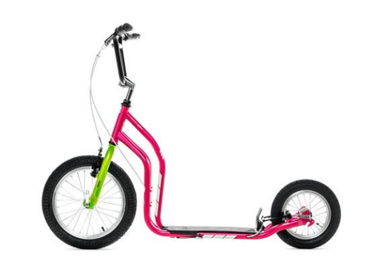 pink foot scooter